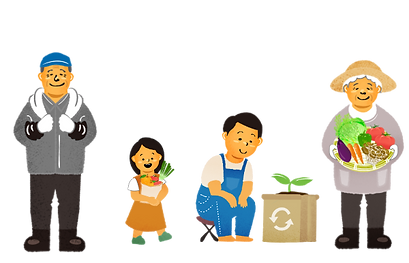 みみずコンポストによる、家庭生ゴミをリサイクル=堆肥化して有機肥料として使用して循環型社会の形成を図ります。